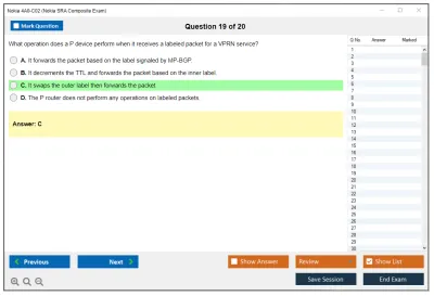 Nokia 4A0-C02 Nokia SRA Composite Exam Practice test exam simulator test engine exam Prep practice test questions answers Image 19