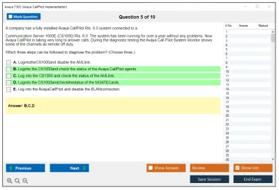 Avaya 7303 Avaya CallPilot Implementation Practice test exam simulator test engine exam Prep practice test questions answers Image 5