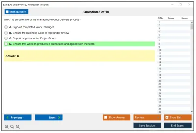 Exin EX0-002 PRINCE2 Foundation (by Exin) Practice test exam simulator test engine exam Prep practice test questions answers Image 3