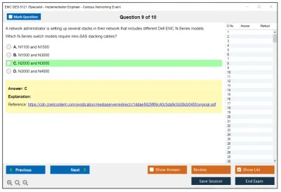 EMC DES-5121 Specialist - Implementation Engineer - Campus Networking Exam Practice test exam simulator test engine exam Prep practice test questions answers Image 9