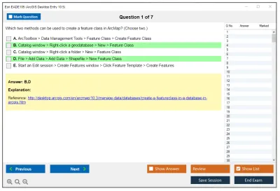 Esri EADE105 ArcGIS Desktop Entry 10.5 Practice test exam simulator test engine exam Prep practice test questions answers Image 1