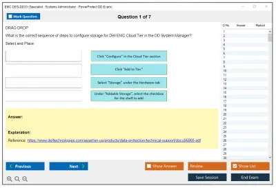 EMC DES-DD33 Specialist - Systems Administrator PowerProtect DD Exam Practice test exam simulator test engine exam Prep practice test questions answers Image 1