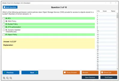 Alibaba Cloud ACA-Developer ACA Developer Certification Practice test exam simulator test engine exam Prep practice test questions answers Image 3