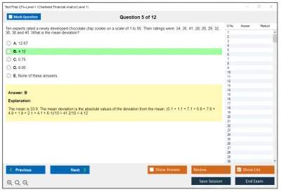 Test Prep CFA-Level-1 Chartered Financial Analyst Level 1 Practice test exam simulator test engine exam Prep practice test questions answers Image 5