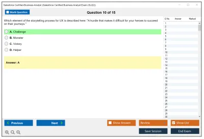 Salesforce Certified-Business-Analyst Salesforce Certified Business Analyst Practice test exam simulator test engine exam Prep practice test questions answers Image 10