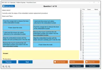 EMC DES-1241 Specialist - Platform Engineer PowerStore Exam Practice test exam simulator test engine exam Prep practice test questions answers Image 1