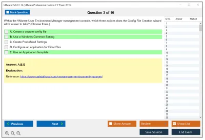 VMware 2V0-51.19 VMware Professional Horizon 7.7 Exam 2019 Practice test exam simulator test engine exam Prep practice test questions answers Image 3