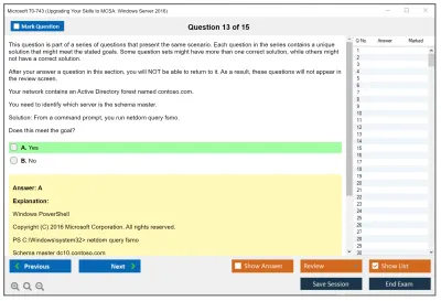 Microsoft 70-743 Upgrading Your Skills to MCSA: Windows Server 2016 Practice test exam simulator test engine exam Prep practice test questions answers Image 13