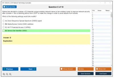 CIW 1D0-61C Network Technology Associate Practice test exam simulator test engine exam Prep practice test questions answers Image 6