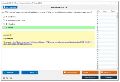 VMware 2V0-51.19 VMware Professional Horizon 7.7 Exam 2019 Practice test exam simulator test engine exam Prep practice test questions answers Image 9