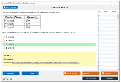 Microsoft DP-900 Microsoft Azure Data Fundamentals Practice test exam simulator test engine exam Prep practice test questions answers Image 11