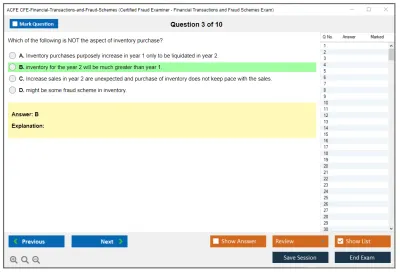 ACFE CFE-Financial-Transactions-and-Fraud-Schemes Certified Fraud Examiner - Financial Transactions and Fraud Schemes Exam Practice test exam simulator test engine exam Prep practice test questions answers Image 3