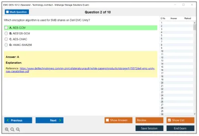 EMC DES-1D12 Specialist - Technology Architect Midrange Storage Solutions Exam Practice test exam simulator test engine exam Prep practice test questions answers Image 2
