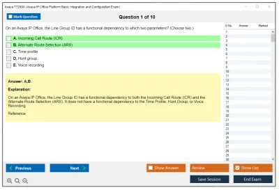 Avaya 77200X Avaya IP Office Platform Basic Integration and Configuration Exam Practice test exam simulator test engine exam Prep practice test questions answers Image 1