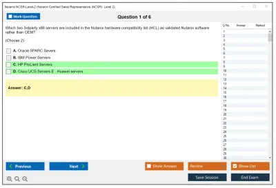 Nutanix NCSR-Level-2 Nutanix Certified Sales Representative (NCSR): Level2 Practice test exam simulator test engine exam Prep practice test questions answers Image 1
