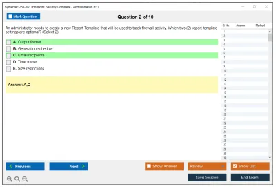 Symantec 250-561 Endpoint Security Complete - Administration R1 Practice test exam simulator test engine exam Prep practice test questions answers Image 2