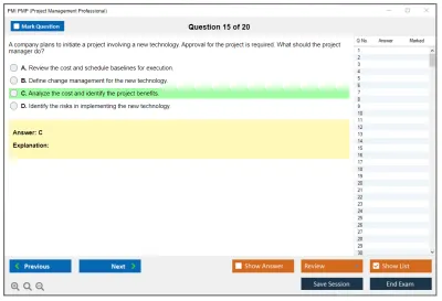 PMI PMP Project Management Professional  (2025 Version) Practice test exam simulator test engine exam Prep practice test questions answers Image 15