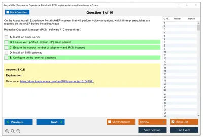 Avaya 3314 Avaya Aura Experience Portal with POM Implementation and Maintenance Exam Practice test exam simulator test engine exam Prep practice test questions answers Image 1