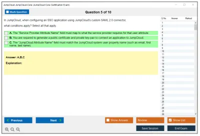 JumpCloud JumpCloud-Core JumpCloud Core Certification Exam Practice test exam simulator test engine exam Prep practice test questions answers Image 5