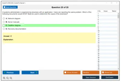 CompTIA SK0-004 CompTIA Server+ Practice test exam simulator test engine exam Prep practice test questions answers Image 20