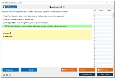 IQN QIA Qualified Internal Auditor Practice test exam simulator test engine exam Prep practice test questions answers Image 5
