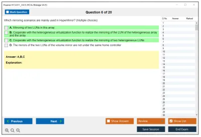 Huawei H13-611_V4.5 HCIA-Storage V4.5 Practice test exam simulator test engine exam Prep practice test questions answers Image 6