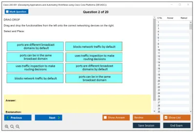Cisco 200-901 DevNet Associate (DEVASC) Practice test exam simulator test engine exam Prep practice test questions answers Image 2