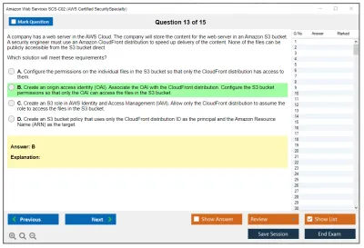 Amazon Web Services SCS-C02 AWS Certified Security - Specialty Practice test exam simulator test engine exam Prep practice test questions answers Image 13