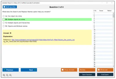 Autodesk Maya12-A Maya 2012 Certified Associate Examination Practice test exam simulator test engine exam Prep practice test questions answers Image 3