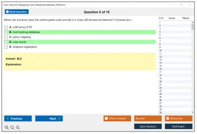 Cisco 300-420 Designing Cisco Enterprise Networks (ENSLD) Practice test exam simulator test engine exam Prep practice test questions answers Image 5