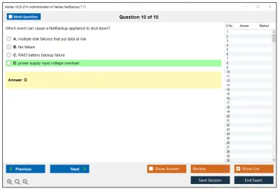 Veritas VCS-274 Administration of Veritas NetBackup 7.7 Practice test exam simulator test engine exam Prep practice test questions answers Image 10