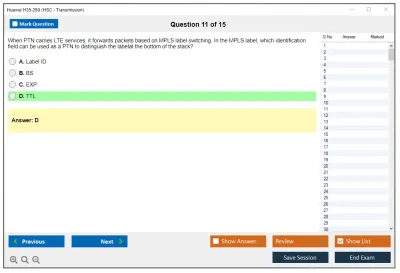 Huawei H35-260 HCSA-Field-Transmission & PTN V1.0 Practice test exam simulator test engine exam Prep practice test questions answers Image 11
