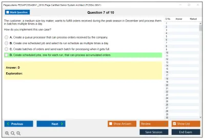 Pegasystems PEGAPCSSA80V1_2019 Pega Certified Senior System Architect (PCSSA) 80V1 Practice test exam simulator test engine exam Prep practice test questions answers Image 7