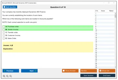 Microsoft MB-901 Microsoft Dynamics 365 Fundamentals Practice test exam simulator test engine exam Prep practice test questions answers Image 6