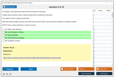Microsoft MB-210 Microsoft Dynamics 365 for Sales Practice test exam simulator test engine exam Prep practice test questions answers Image 9