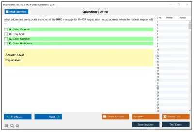 Huawei H11-861_V2.0 HCIP-Video Conference V2.0 Practice test exam simulator test engine exam Prep practice test questions answers Image 9
