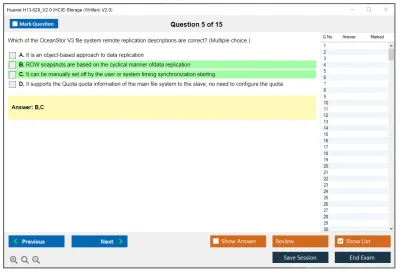 Huawei H13-629_V2.0 HCIE-Storage (Written) V2.0 Practice test exam simulator test engine exam Prep practice test questions answers Image 5