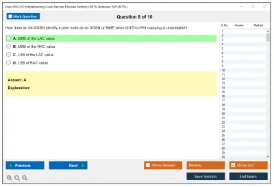 Cisco 600-210 Implementing Cisco Service Provider Mobility UMTS Networks (SPUMTS) Practice test exam simulator test engine exam Prep practice test questions answers Image 8