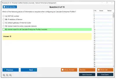 Riverbed 201-01 Riverbed Certified Solutions Associate - Network Performance Management Practice test exam simulator test engine exam Prep practice test questions answers Image 8