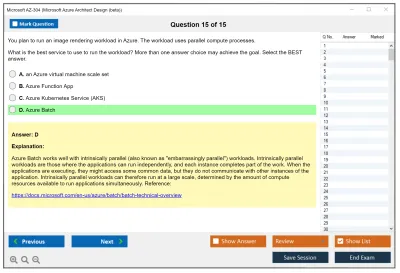 Microsoft AZ-304 Microsoft Azure Architect Design  Practice test exam simulator test engine exam Prep practice test questions answers Image 15