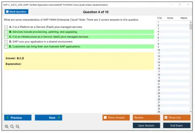 SAP C_S4CS_2302 SAP Certified Application AssociateSAP S/4HANA Cloud (public)Sales Implementation Practice test exam simulator test engine exam Prep practice test questions answers Image 4