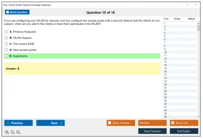 Exin SCNS SCNS Tactical Perimeter Defense Practice test exam simulator test engine exam Prep practice test questions answers Image 15