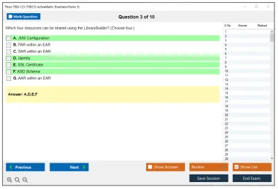 Tibco TB0-123 TIBCO ActiveMatrix BusinessWorks 5 Practice test exam simulator test engine exam Prep practice test questions answers Image 3