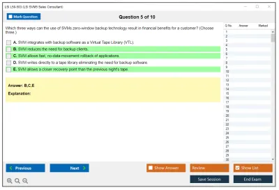 LSI L50-503 LSI SVM5 Sales Consultant Practice test exam simulator test engine exam Prep practice test questions answers Image 5