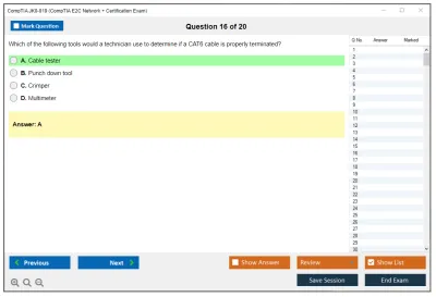 CompTIA JK0-019 CompTIA E2C Network + Certification Exam Practice test exam simulator test engine exam Prep practice test questions answers Image 16