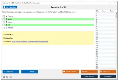 HashiCorp TA-002-P HashiCorp Certified: Terraform Associate Practice test exam simulator test engine exam Prep practice test questions answers Image 3