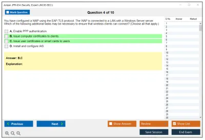 Juniper JPR-934 Security, Expert (JNCIE-SEC) Practice test exam simulator test engine exam Prep practice test questions answers Image 4