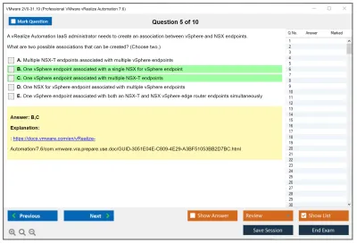 VMware 2V0-31.19 Professional VMware vRealize Automation 7.6 Practice test exam simulator test engine exam Prep practice test questions answers Image 5