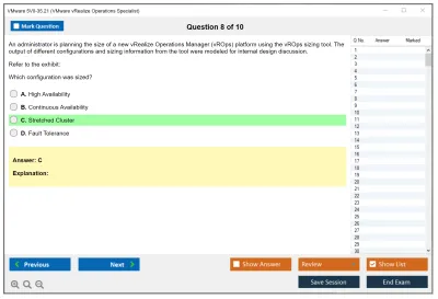 VMware 5V0-35.21 VMware vRealize Operations Specialist Practice test exam simulator test engine exam Prep practice test questions answers Image 8