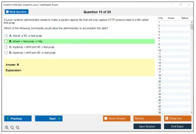 CompTIA XK0-004 CompTIA Linux+ Certification Exam Practice test exam simulator test engine exam Prep practice test questions answers Image 15